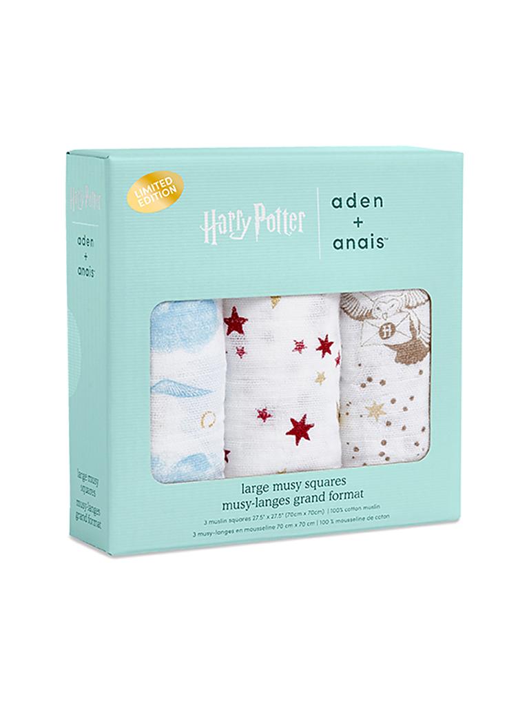 ADEN + ANAIS | Stoff-Windeln 3-er Pkg. "Harry Potter" | weiß