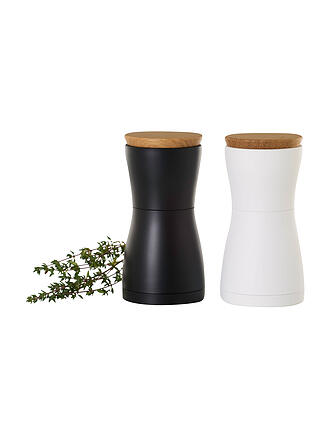 ADHOC | Set Salz- und Pfeffermühle 13,3cm TWIN black/white