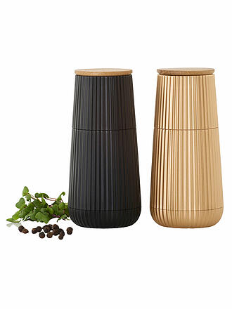 ADHOC | Pfeffer- und Salzmühlen Set SCAPE 12cm Black + Gold