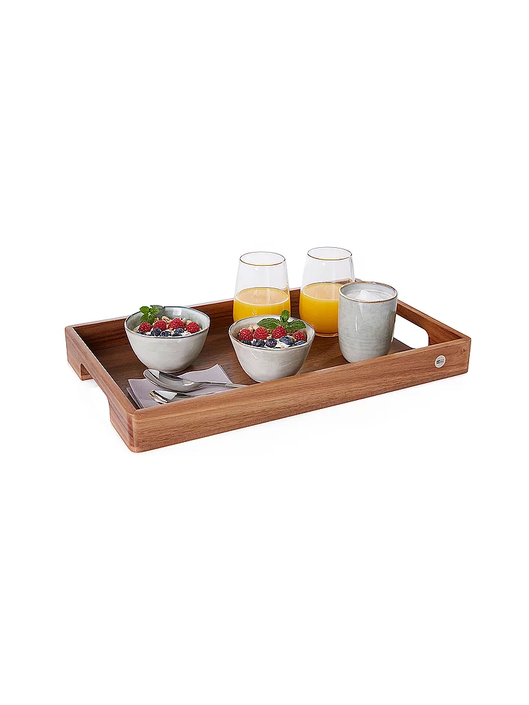 AdHoc Acacia Wood Rectangle Serving tray - Brown