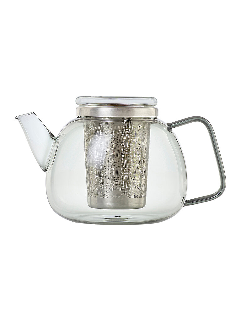 ADHOC Teekanne 1,2 l YUNA Glas / Grau grau