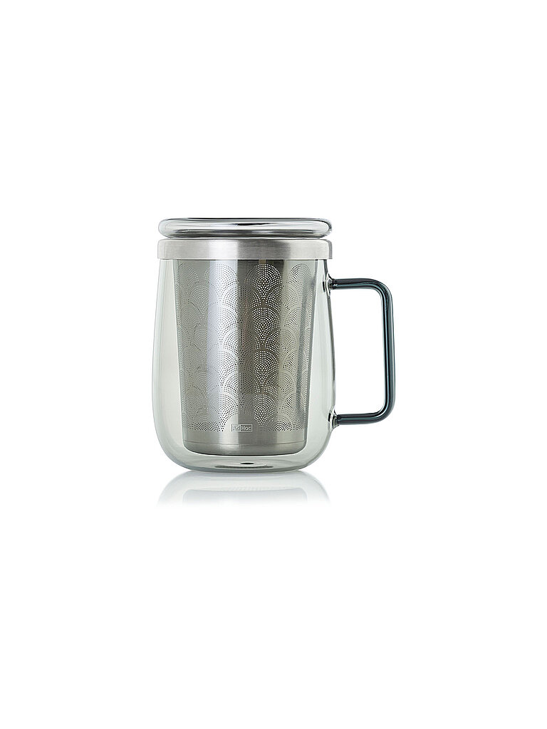 ADHOC Teeglas mit FIlter YUNA 560ml Glas / Grau grau