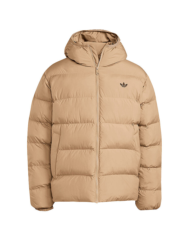 Adidas Originals Herren Beige Steppjacke Commercial Puff | Extra Groß