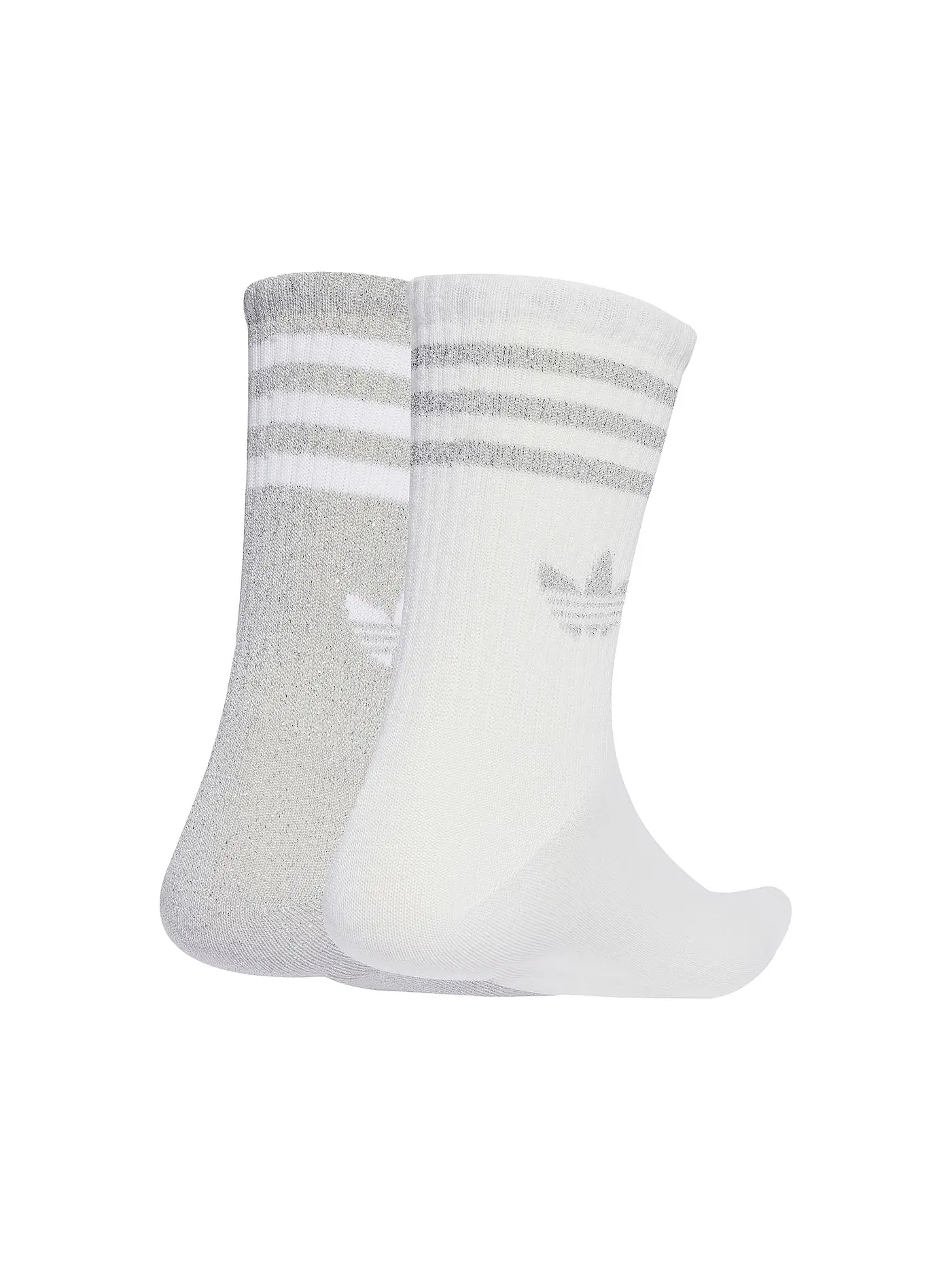 ADIDAS ORIGINALS | Socken 3S GLITTER CR 2 2-er Pkg. white | silber