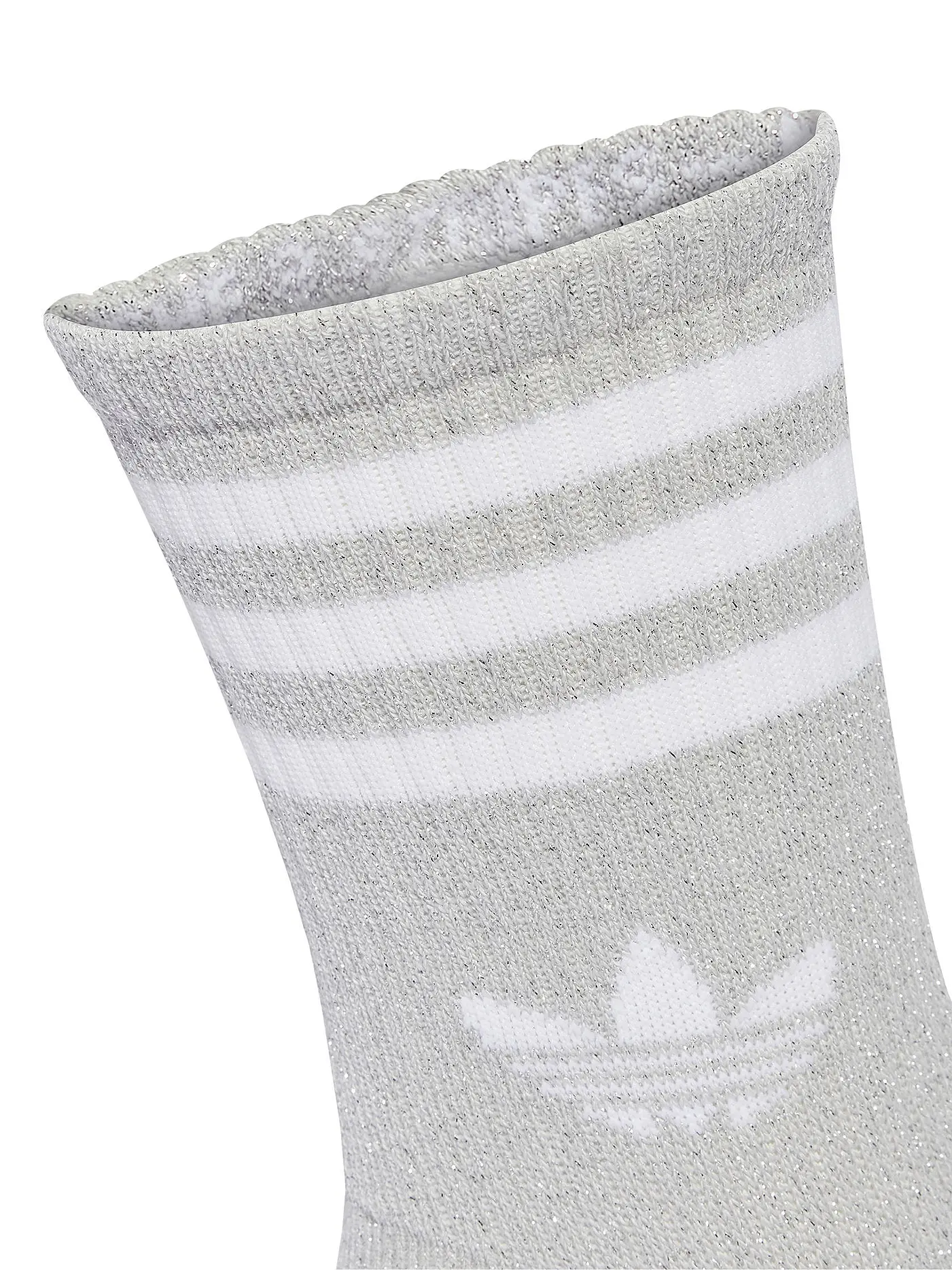 ADIDAS ORIGINALS | Socken 3S GLITTER CR 2 2-er Pkg. white | silber