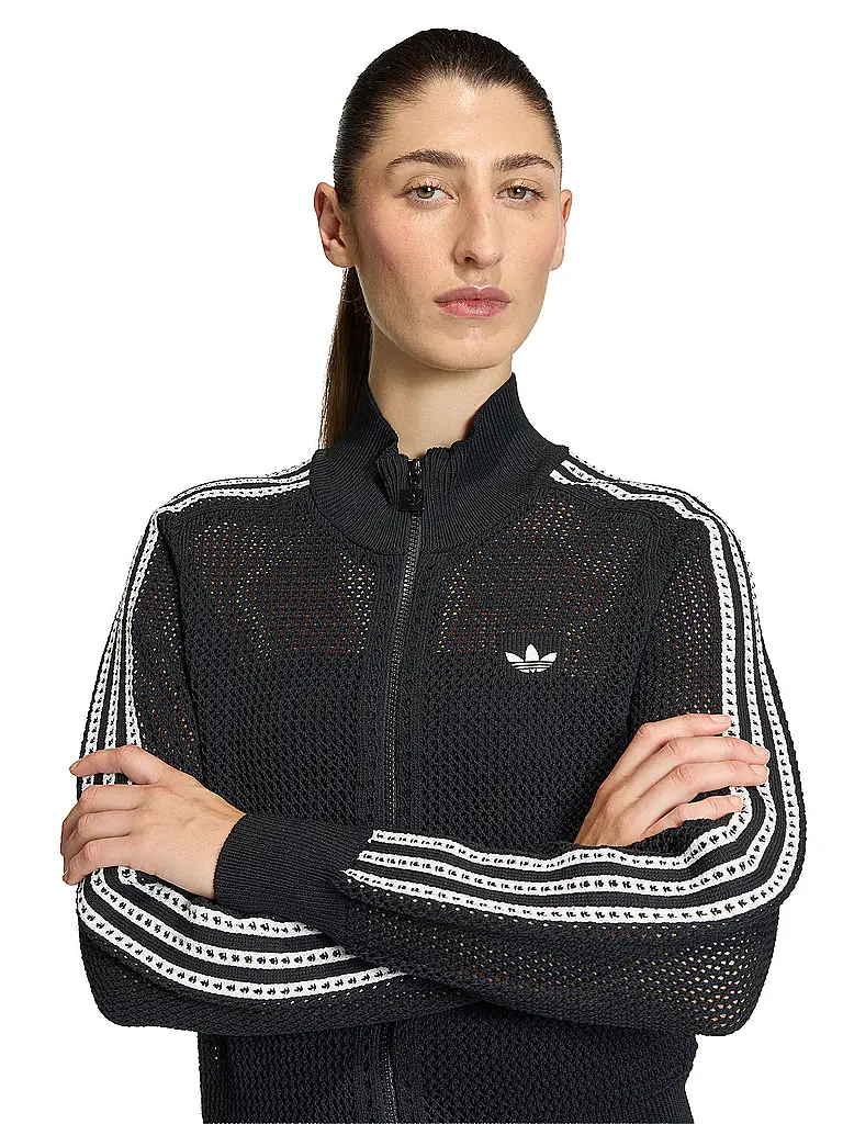 ADIDAS ORIGINALS | Sweatjacke CROCHET TT | Schwarz