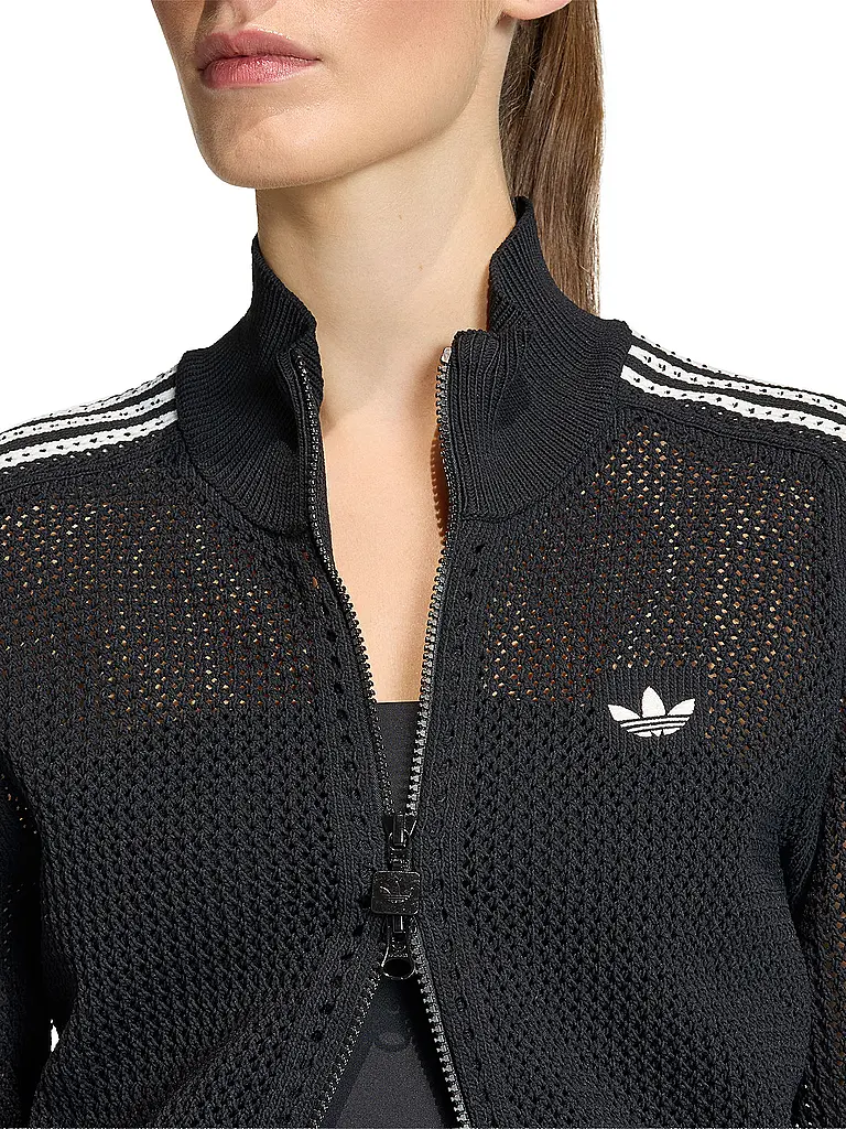 ADIDAS ORIGINALS | Sweatjacke CROCHET TT | Schwarz