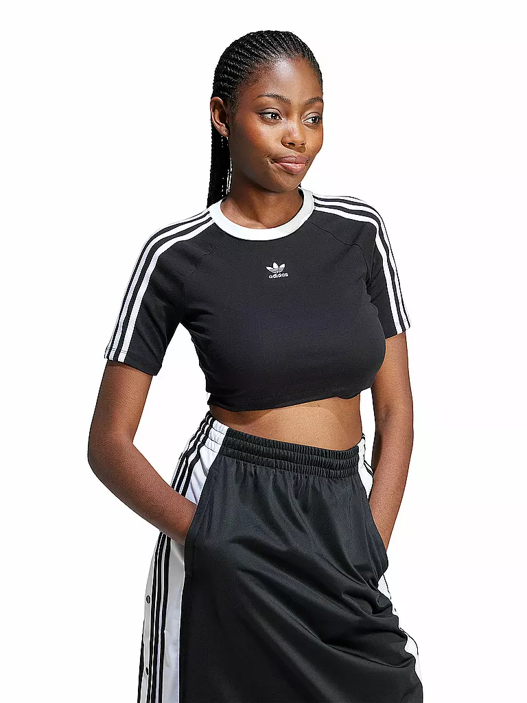 ADIDAS ORIGINALS | T-Shirt Cropped Fit 3 S BABY TEE | weiss
