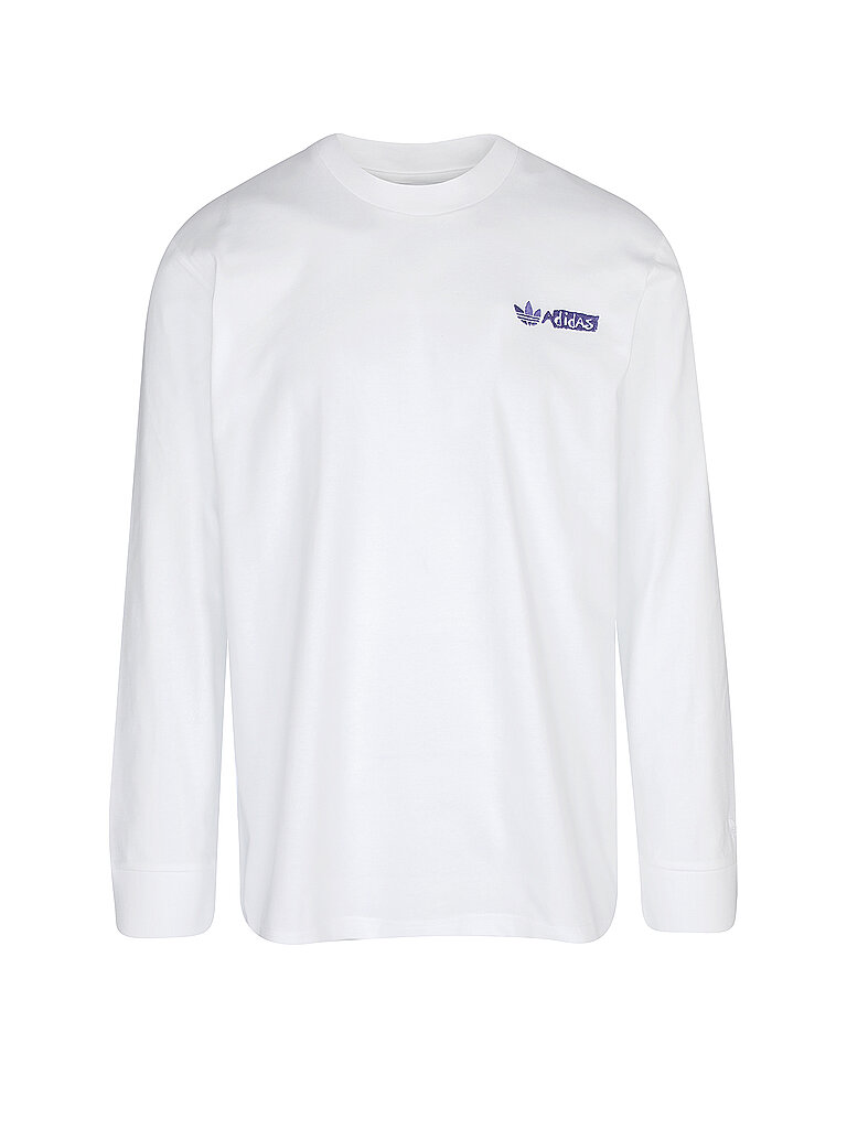 ADIDAS Langarmshirt weiß | S