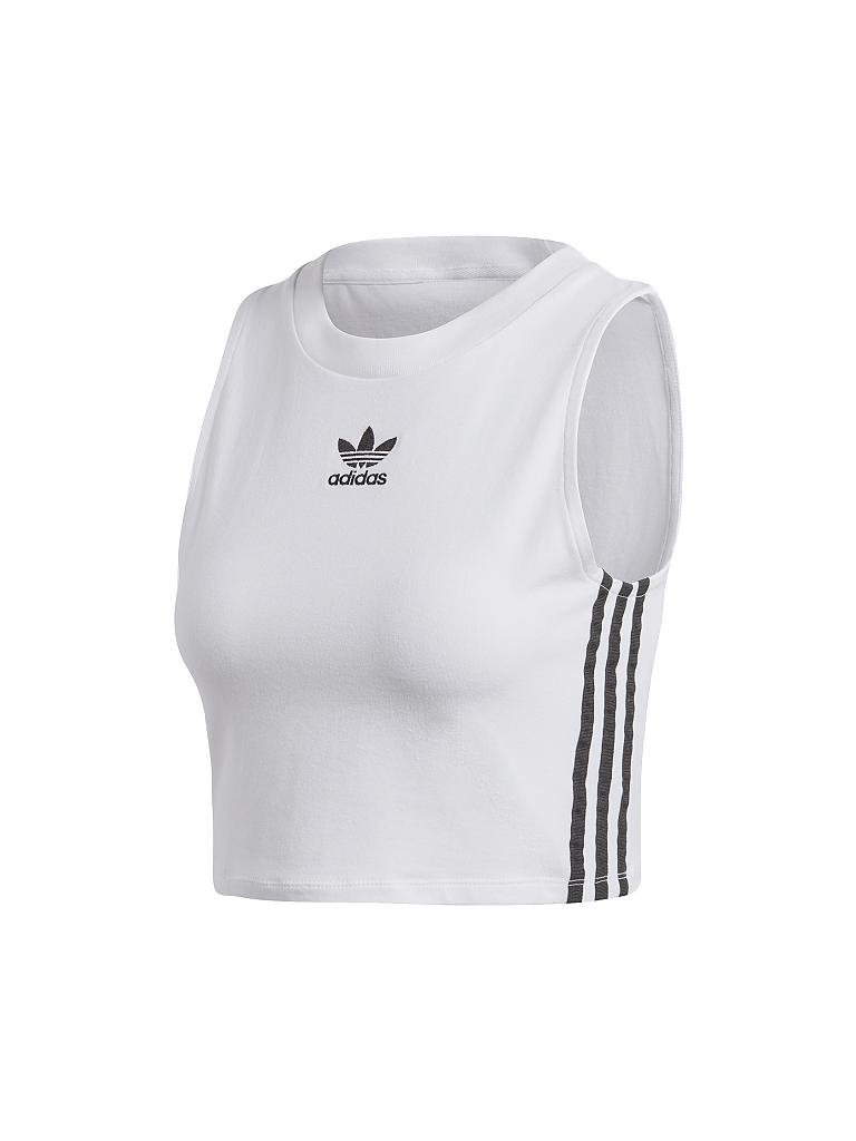 adidas crop top weiß