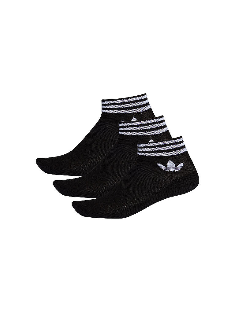 ADIDAS | Damen Knöchelsocken 3er Pkg Trefoil Ankle | schwarz