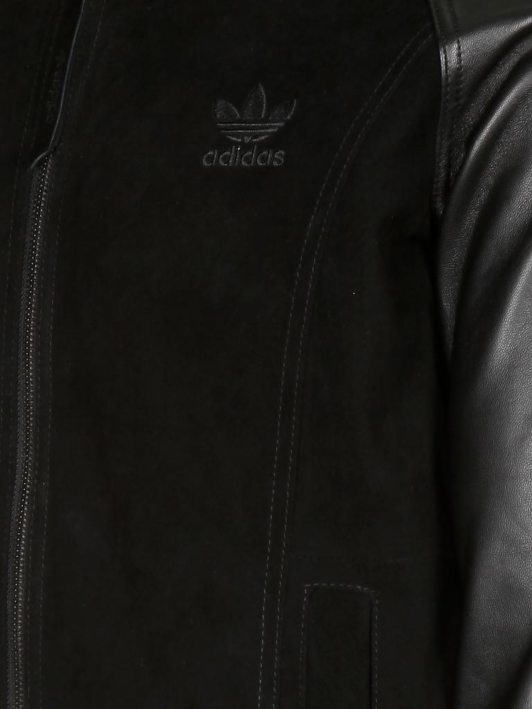 Adidas lederjacke schwarz on sale