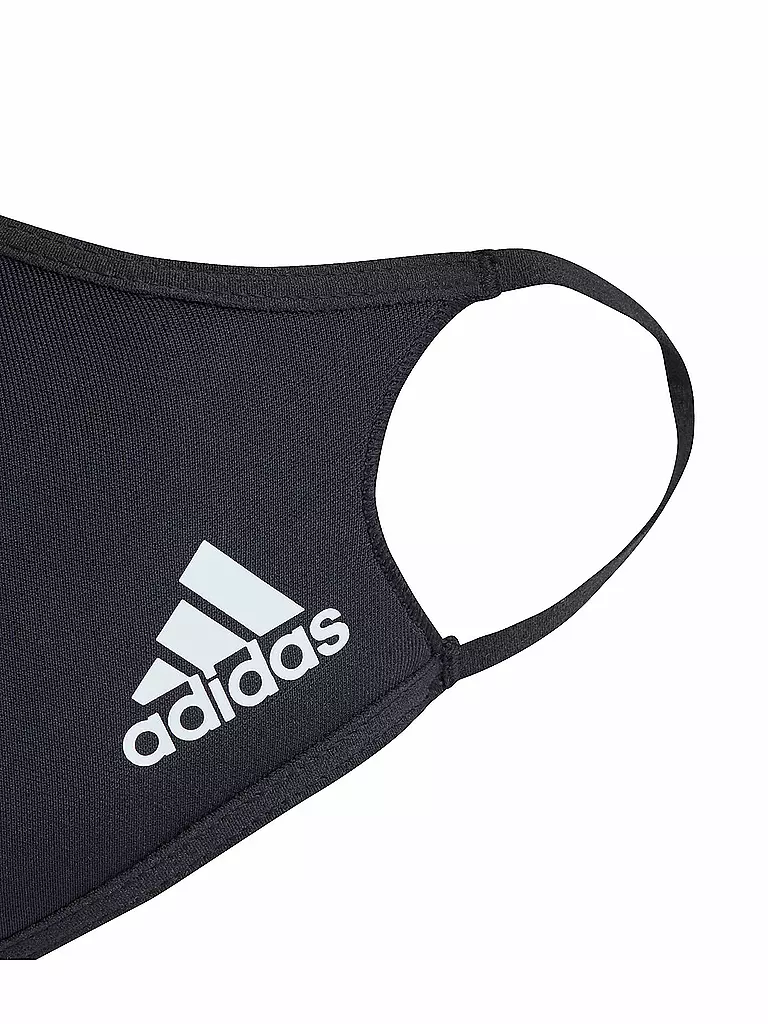 ADIDAS | Mund-Nasen-Maske Face Cover XS/S 3er-Pack | schwarz