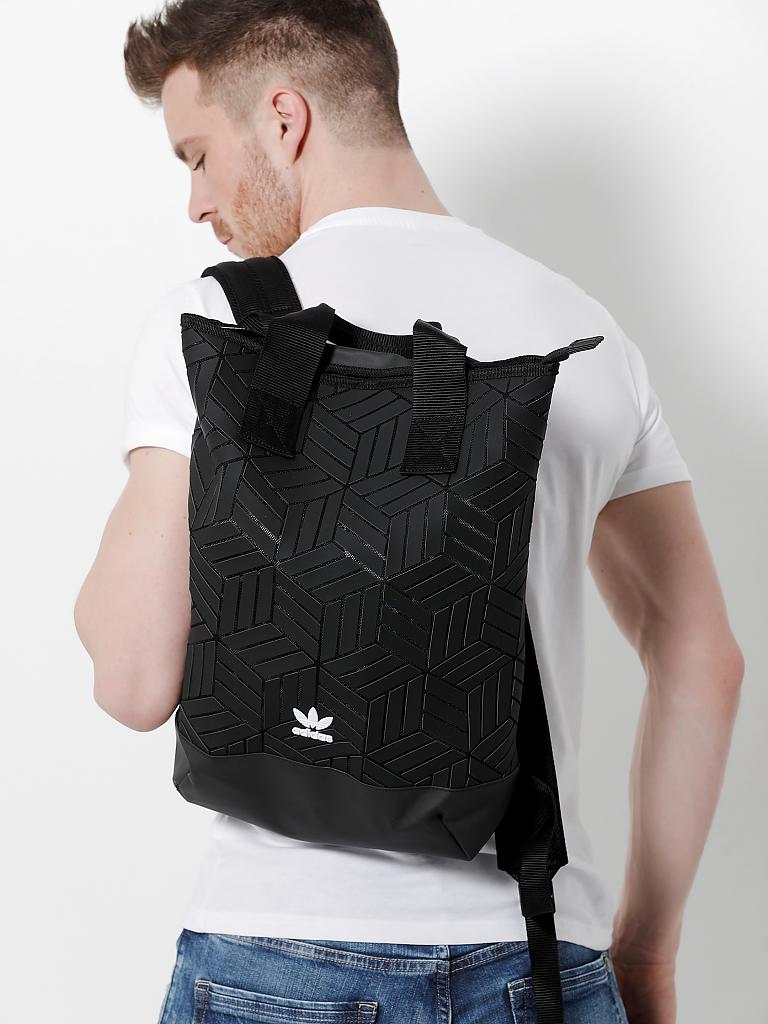 ADIDAS | Shopper - Rucksack "Roll Top" | schwarz