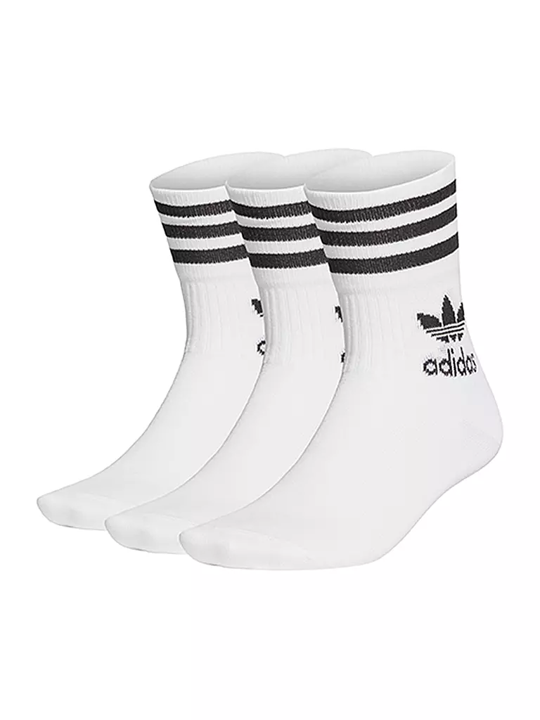 ADIDAS Socken 3er Pkg Mid Cut Crew " white black