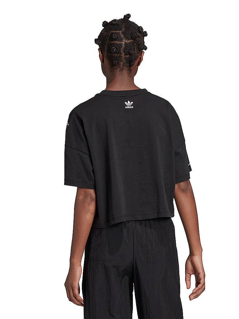 ADIDAS | T-Shirt Cropped Fit | schwarz