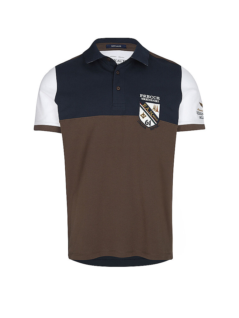 AERONAUTICA MILITARE Poloshirt  braun | L