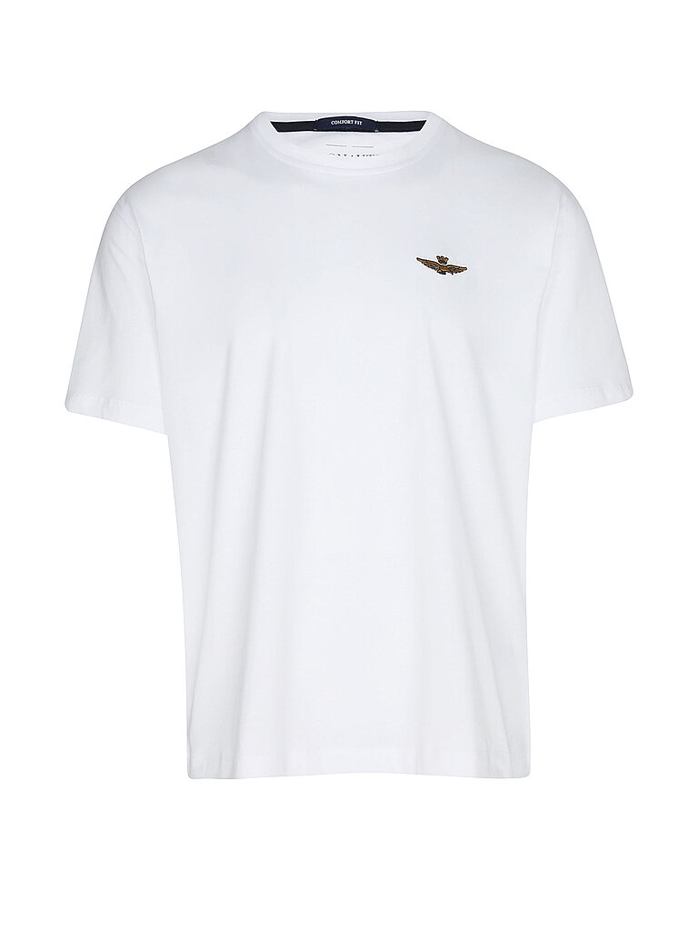 Aeronautica Militare Herren Creme T-Shirt | Xxl