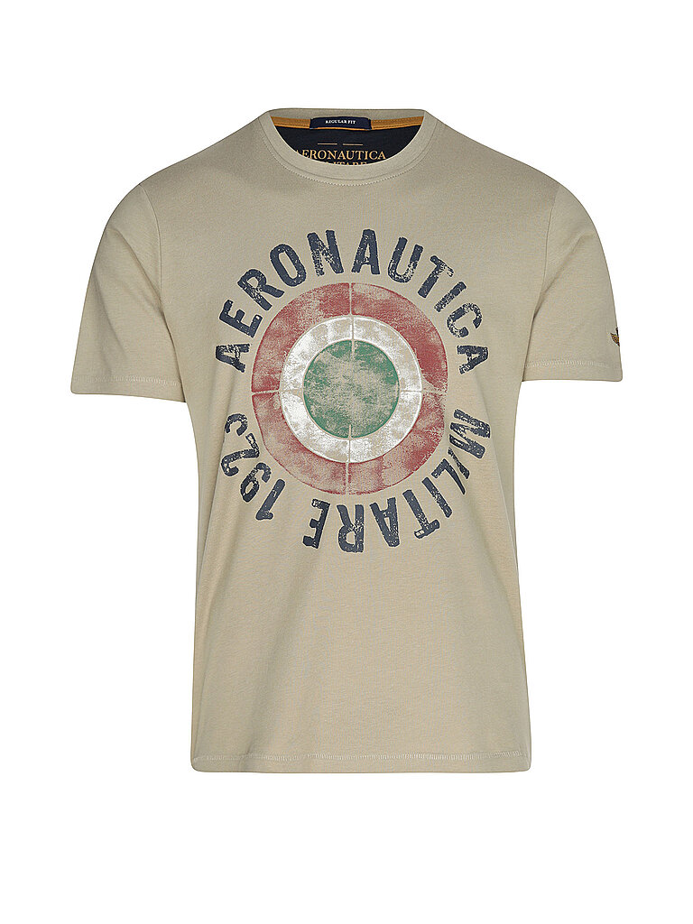 Aeronautica Militare Herren Creme T-Shirt | Xxl