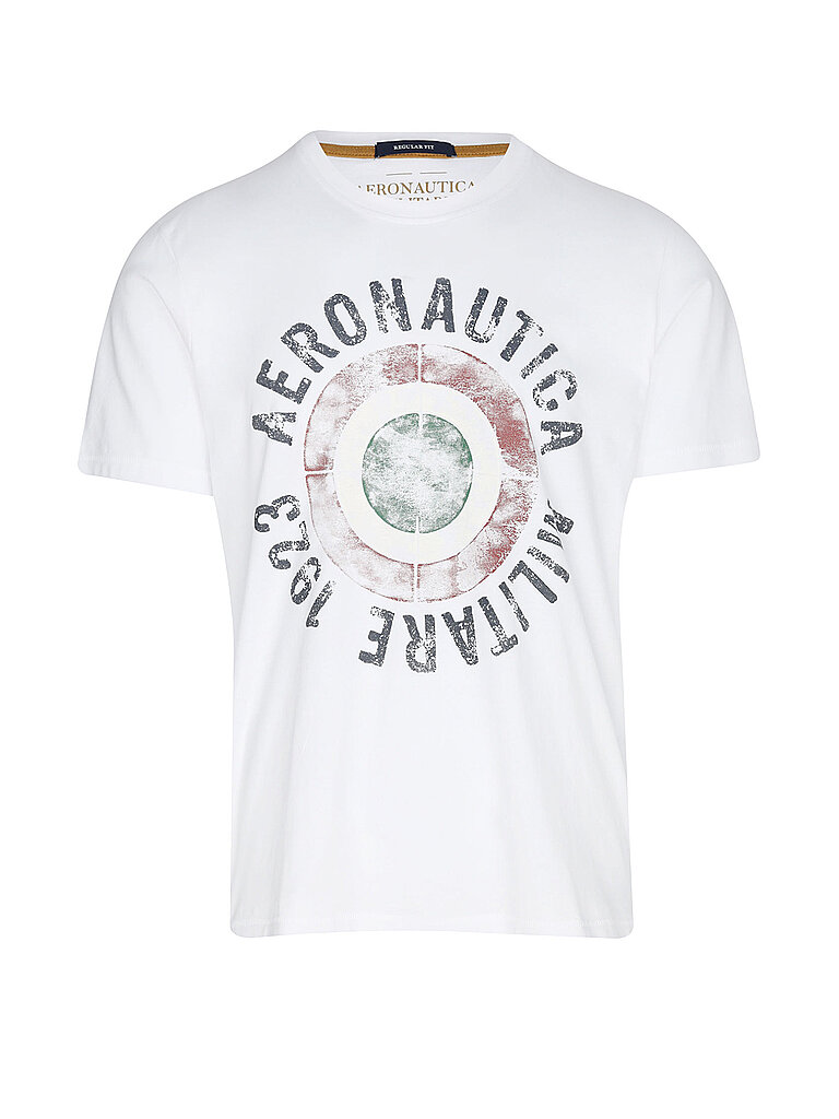 Aeronautica Militare Herren Creme T-Shirt | Xxl