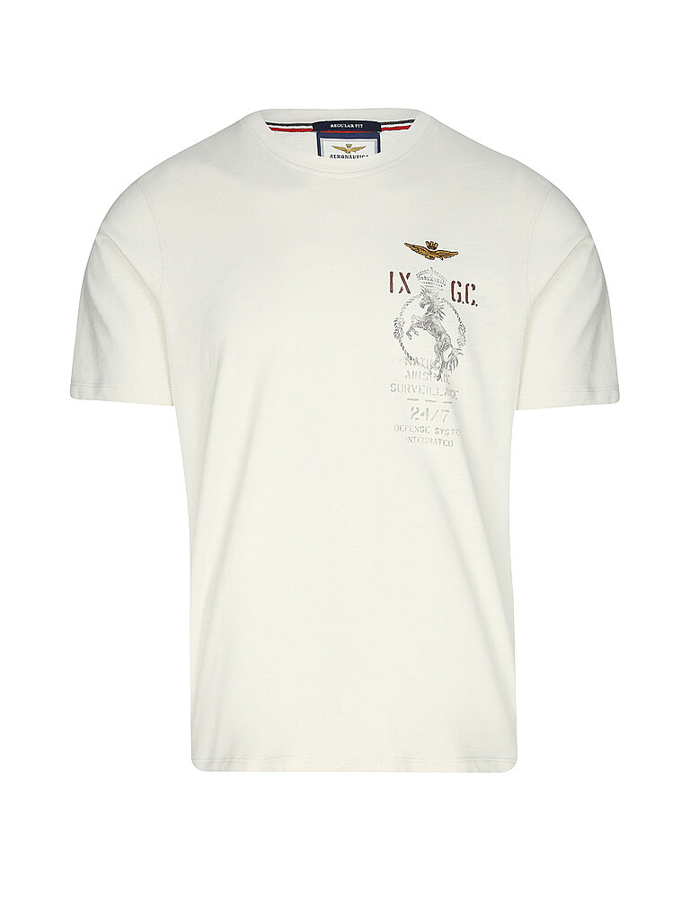 Aeronautica Militare Herren Creme T-Shirt | Xxl