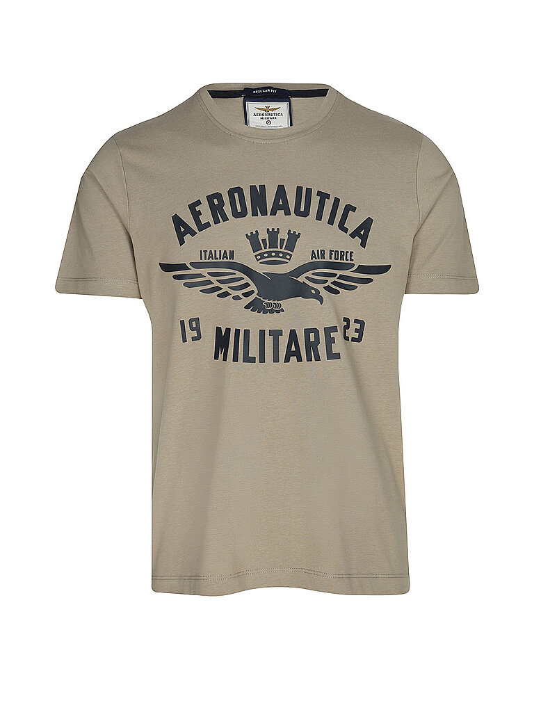 Aeronautica Militare Herren Creme T-Shirt | Xxl