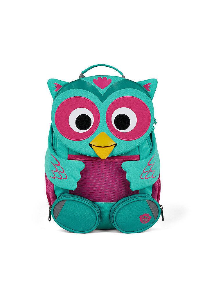AFFENZAHN Kinder Rucksack Großer Freund - Eule türkis