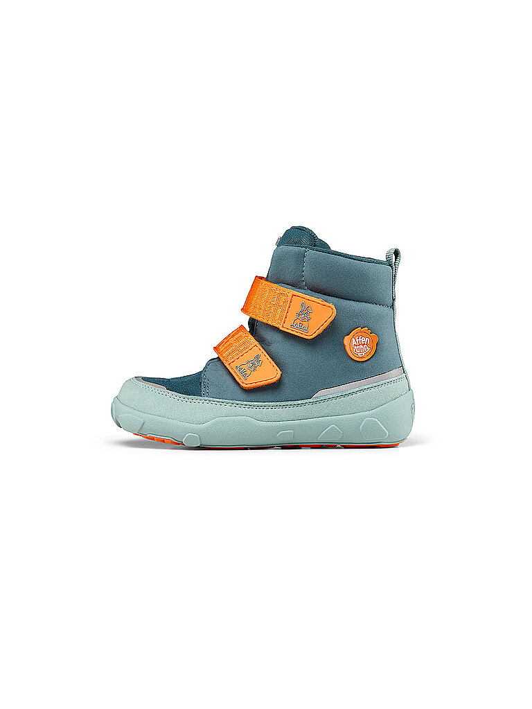 AFFENZAHN Kinder Winterstiefel VEGAN COMFY Hase hellblau | 33