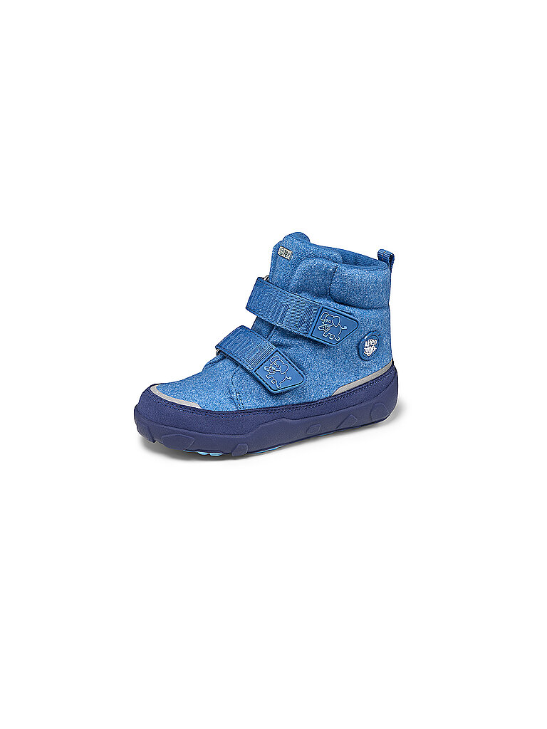 AFFENZAHN Kinder Winterstiefel WOLLE COMFY Elefant blau | 25