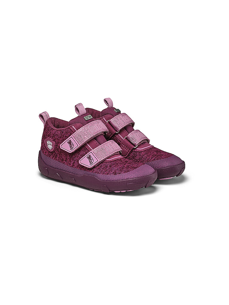 AFFENZAHN Kinder Barfußschuhe - Sneaker KNIT HAPPY Otter dunkelrot | 25