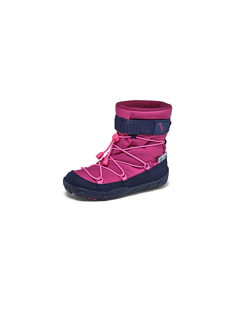 AFFENZAHN Kinder Winterstiefel VEGAN SNOWY Flamingo – Affenzahn