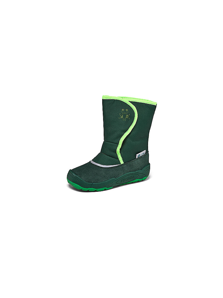 AFFENZAHN Kinder Stiefel VEGAN FREEZY dunkelgrün | 32