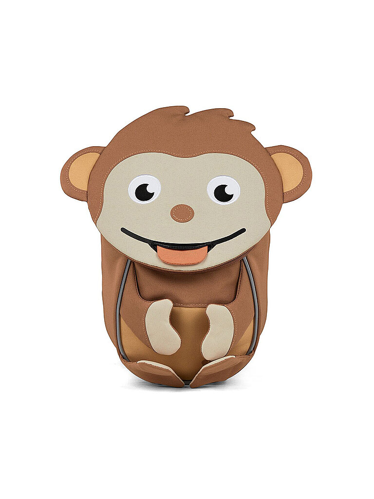 AFFENZAHN Kinder Rucksack Kleine Freunde - Affe braun