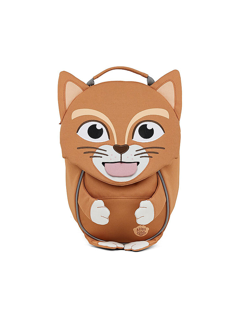 AFFENZAHN Kinder Rucksack Kleine Freunde - Katze braun