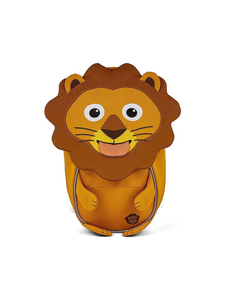 AFFENZAHN Kinder Rucksack Kleine Freunde - Löwe orange