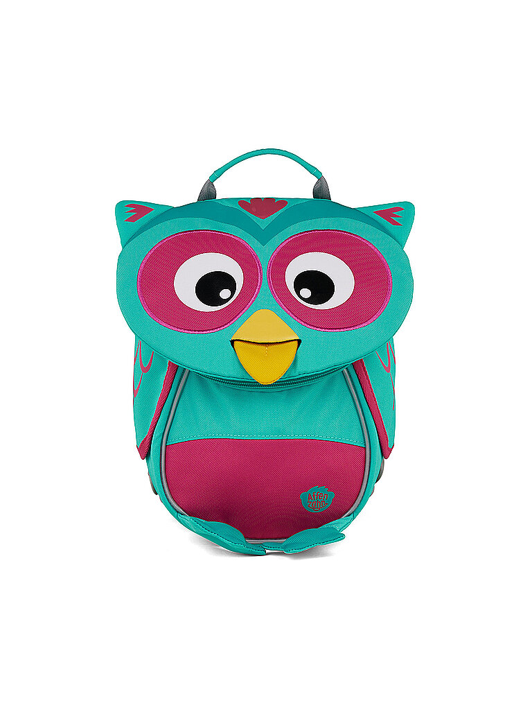 AFFENZAHN Kinder Rucksack Kleine Freunde - Eule türkis