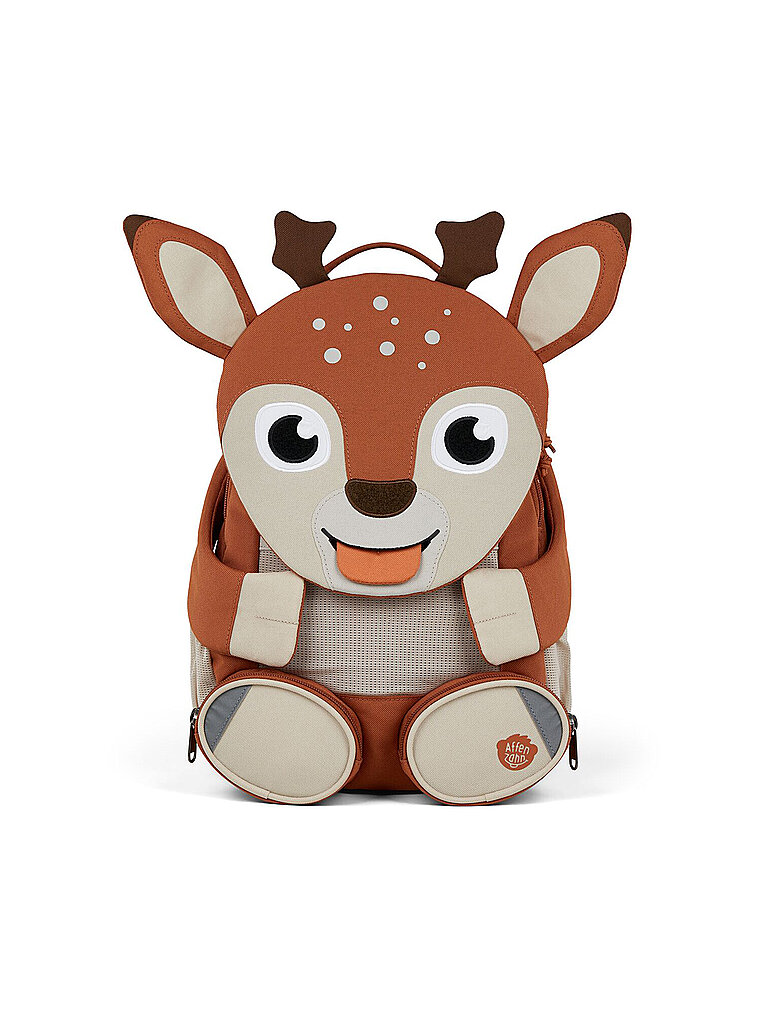 AFFENZAHN Kinder Rucksack Große Freunde - Reh braun