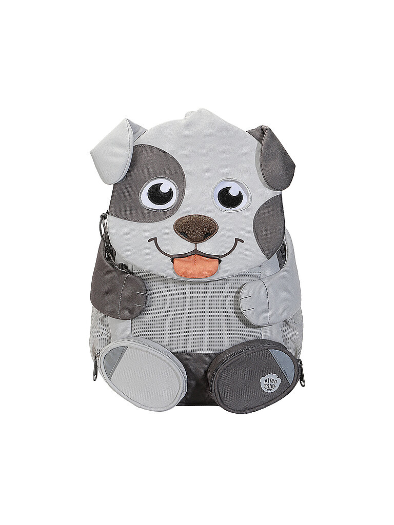 AFFENZAHN Kinder Tasche GROSSER FREUND HUND grau