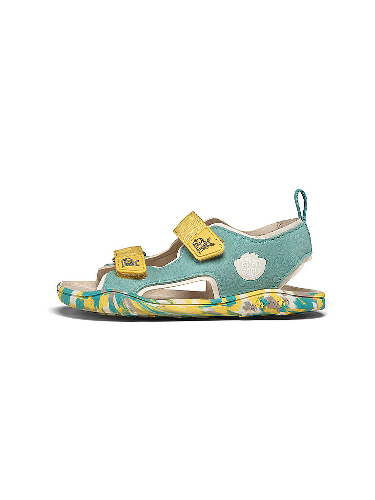 AFFENZAHN Kinder Sandalen AIRY Nashorn türkis | 28