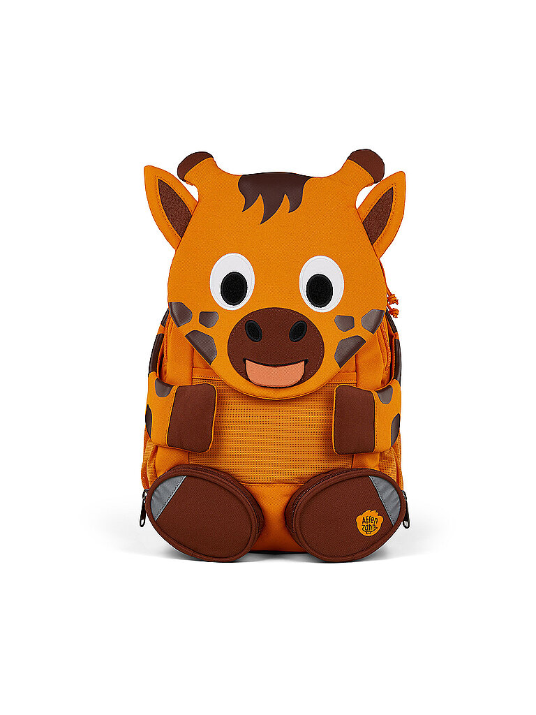 AFFENZAHN Kinder Rucksack Große Freunde - Giraffe orange