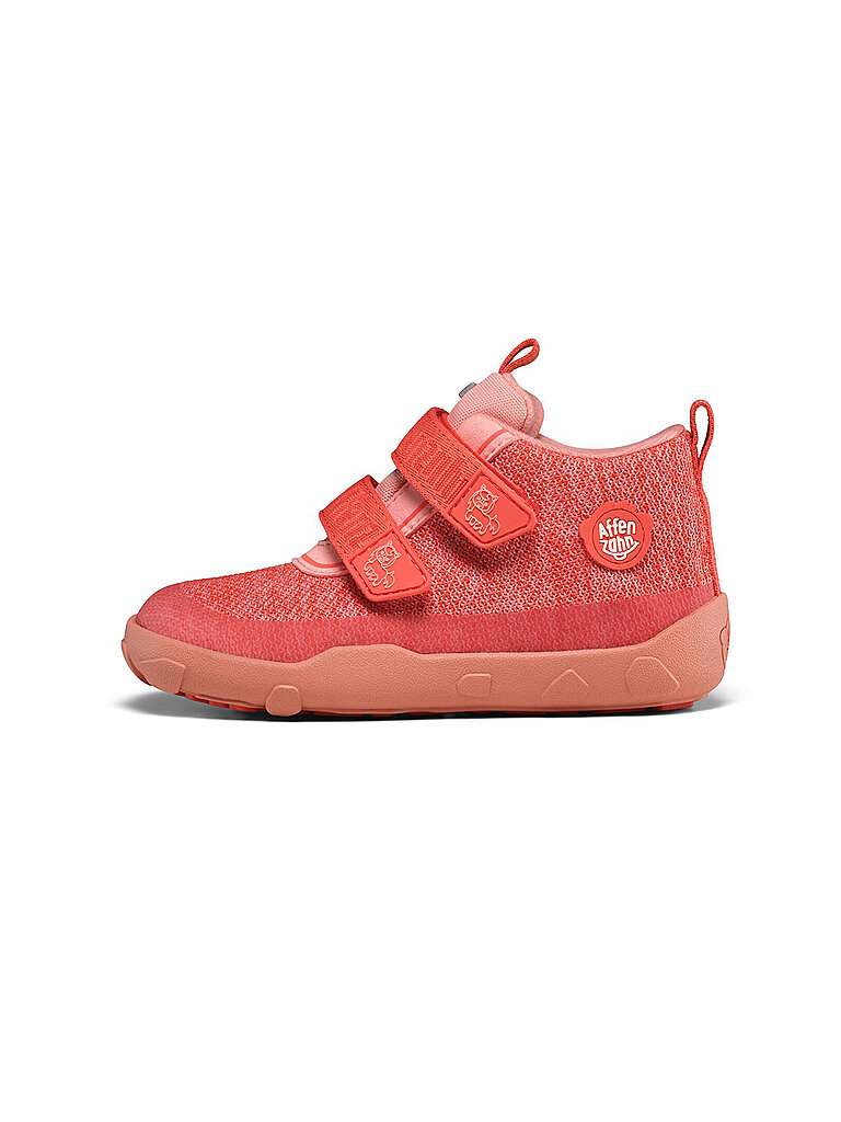 AFFENZAHN Kinder Barfußschuhe - Sneaker KNIT HAPPY Pony orange | 25