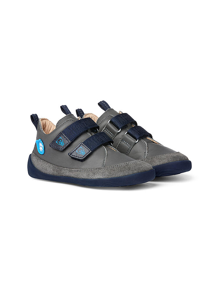 AFFENZAHN | Barfußschuh Leder - Bär | blau