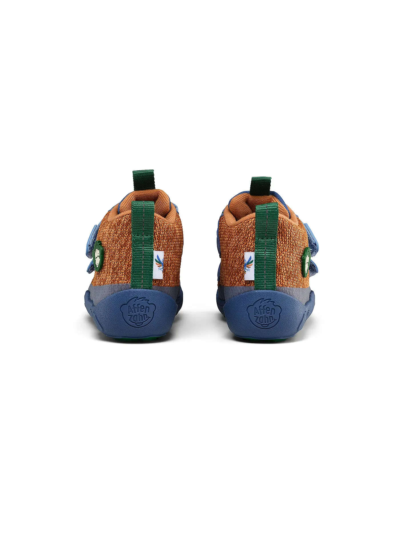 AFFENZAHN | Kinder Barfußschuhe - Übergangsschuhe KNIT HAPPY Paradiesvogel | braun