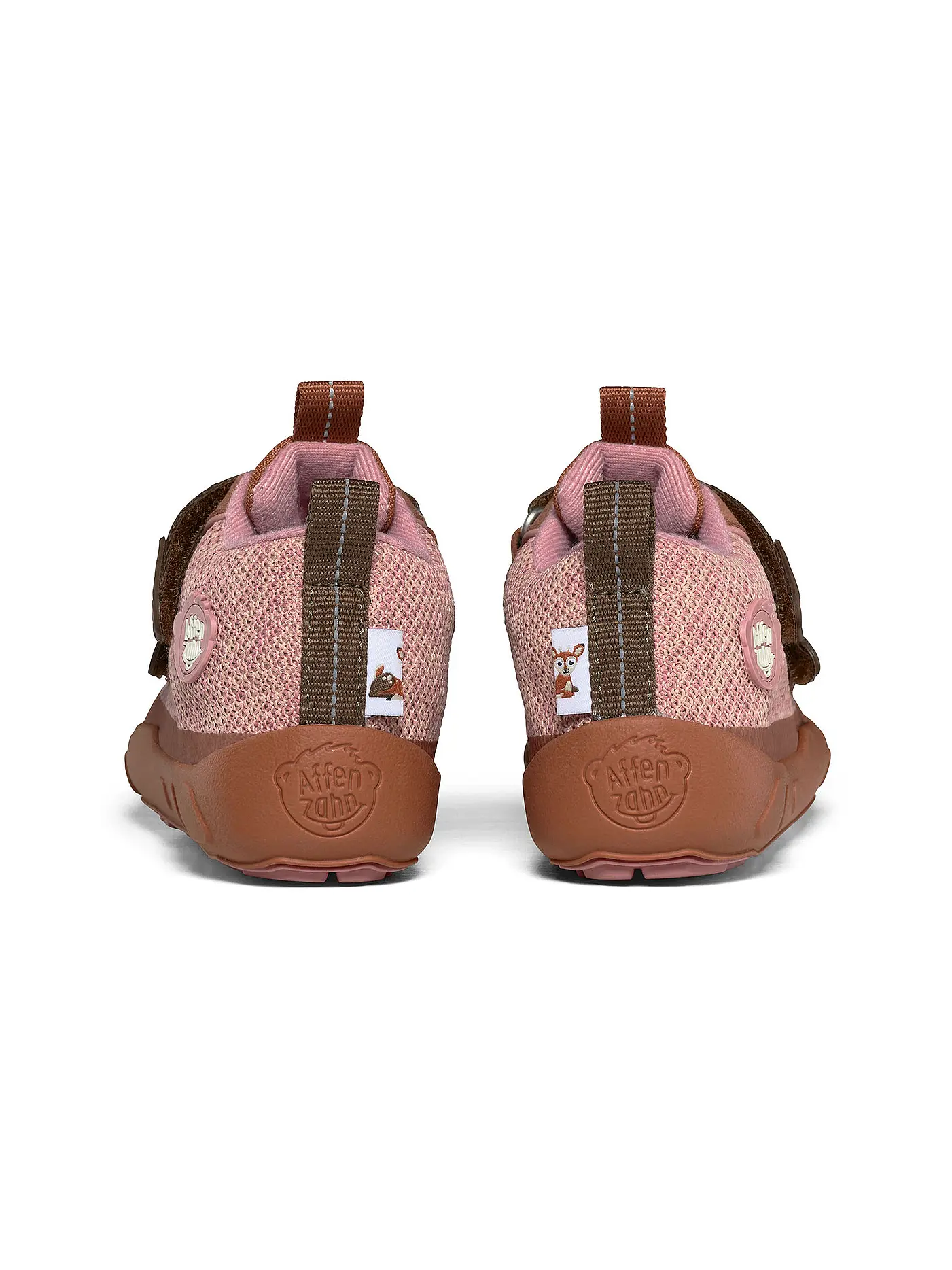 AFFENZAHN | Kinder Barfußschuhe - Übergangsschuhe KNIT HAPPY Reh | hellbraun