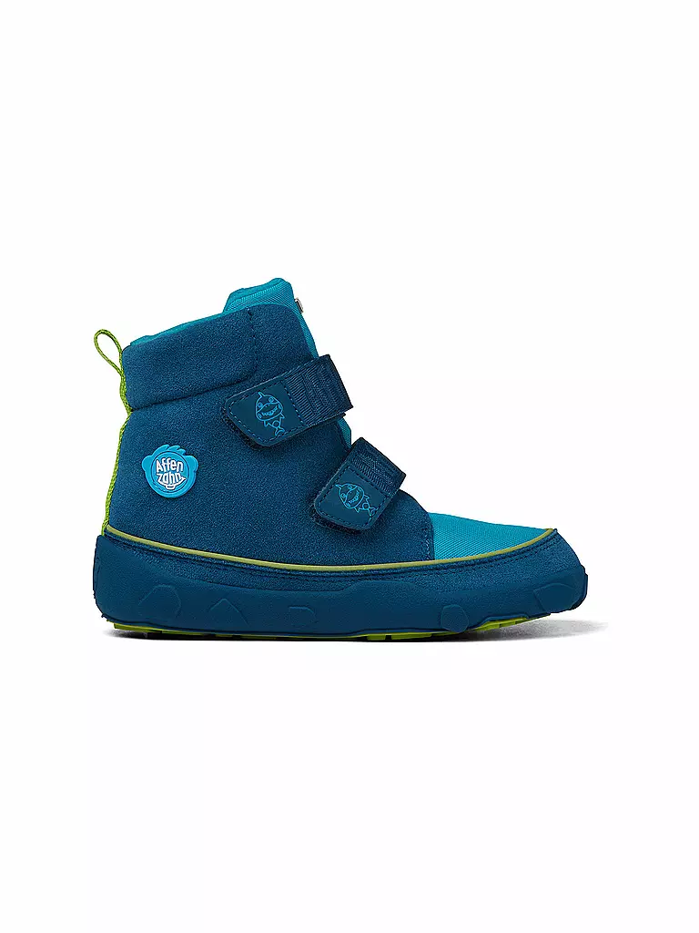AFFENZAHN | Kinder Barfußschuhe - Boots Hai Jump Midboot | dunkelblau