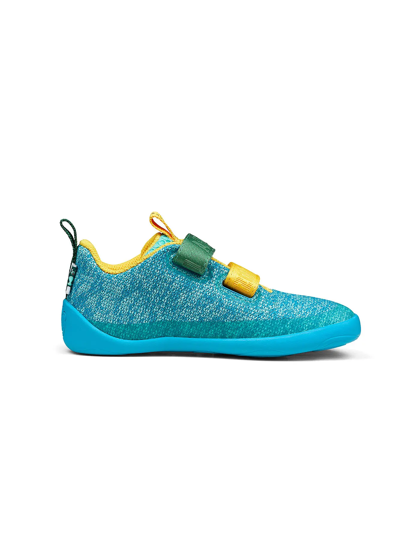 AFFENZAHN | Kinder Barfußschuhe KNIT HAPPY Bär | türkis