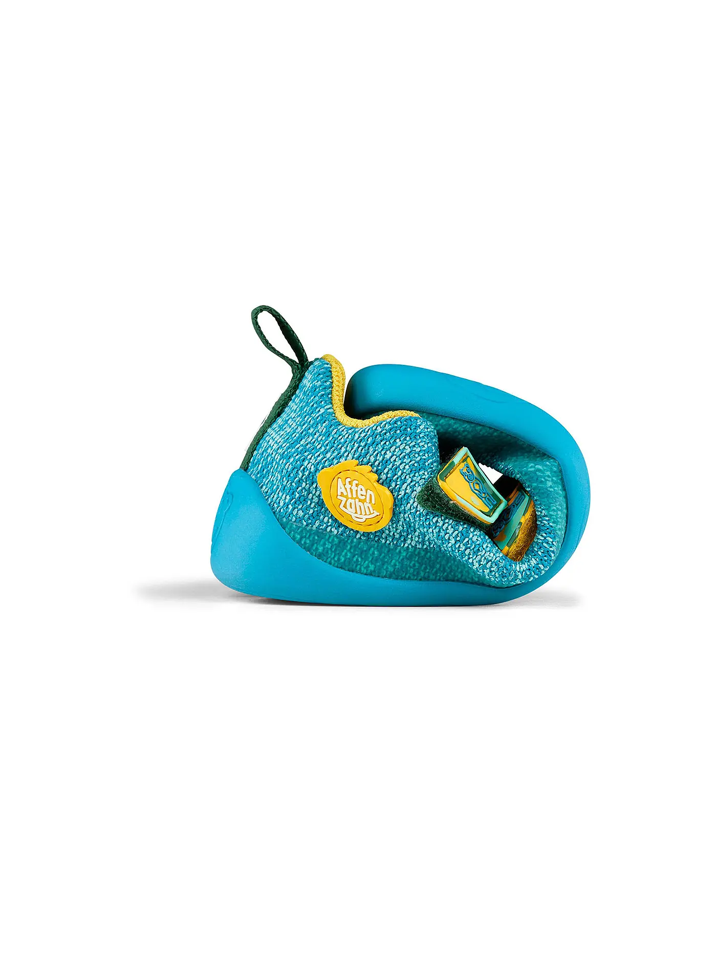 AFFENZAHN | Kinder Barfußschuhe KNIT HAPPY Bär | türkis