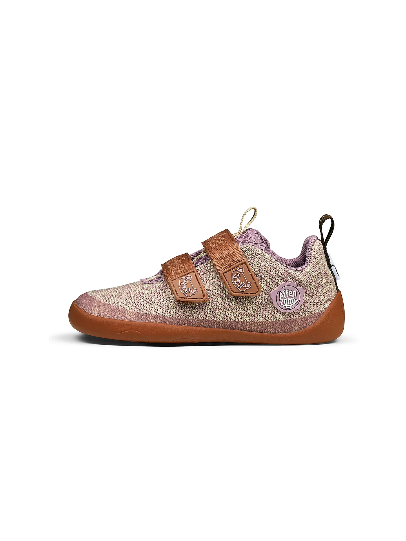AFFENZAHN | Kinder Barfußschuhe KNIT HAPPY Flamingo | beige