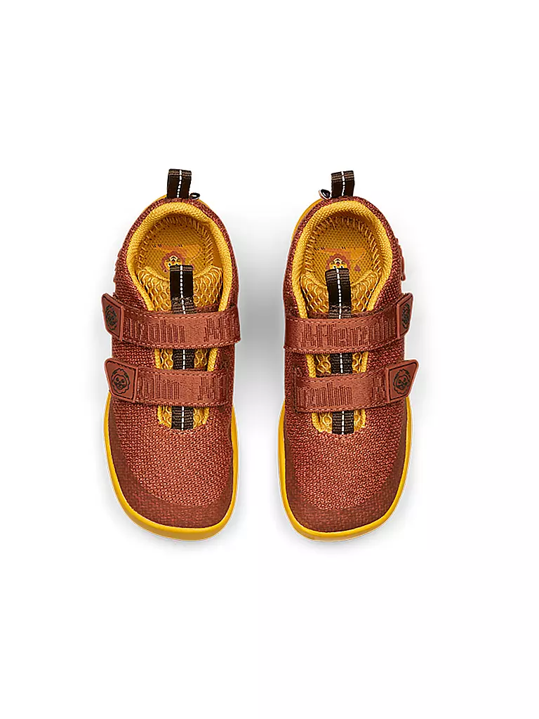 AFFENZAHN | Kinder Barfußschuhe KNIT HAPPY Löwe | braun