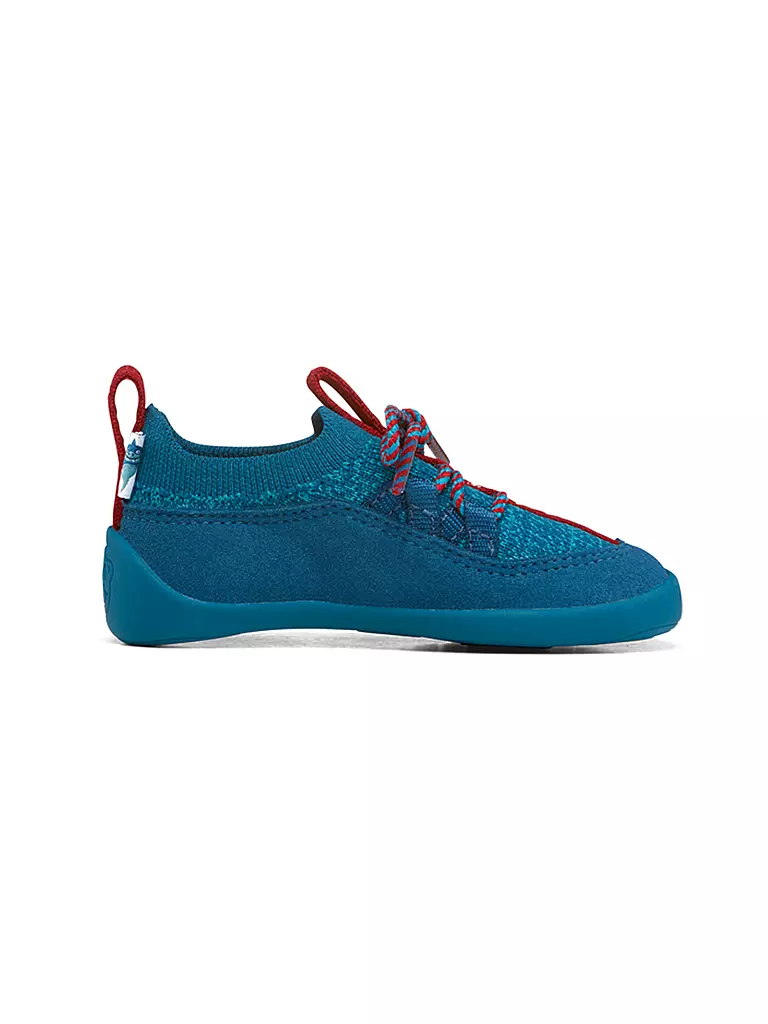 AFFENZAHN | Kinder Barfußschuhe PREWALKER KNIT Hai | blau